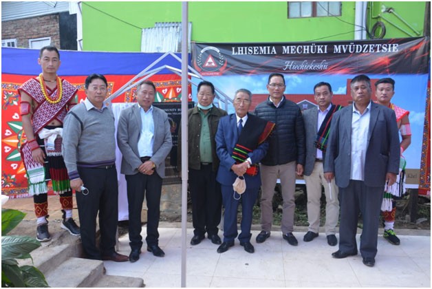 Dr  Shürhozelie Leizietsu  laid the foundation for the Lhisemia Community Building on November 17.